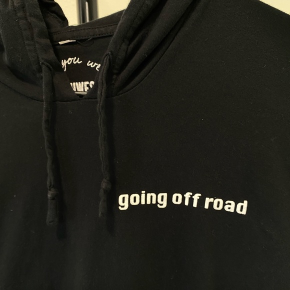 Wish You Were Northwest Going Off Road Hooded T-Shirt - Size Medium - Picture 4 of 4